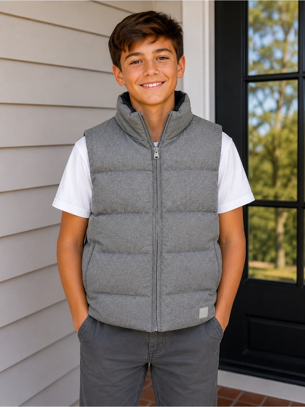 GAP Kids Grey Puffer Vest